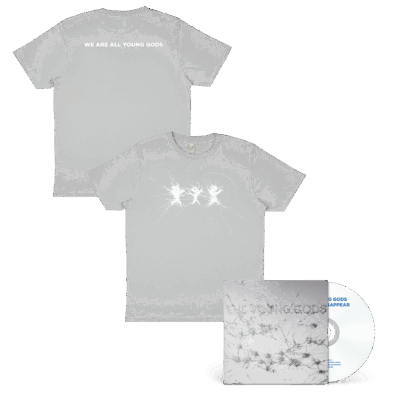 THE YOUNG GODS – Appear Disappear CD + Light Grey T-Shirt Bundle